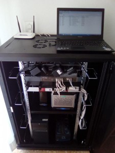 Montaje de servidores racks redes